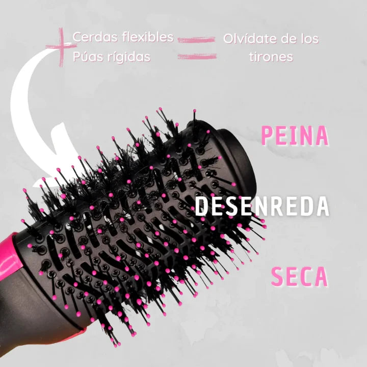 CEPILLO MULTIFUNCIÓN  3 en 1     Peina/ Seca/ Alisa