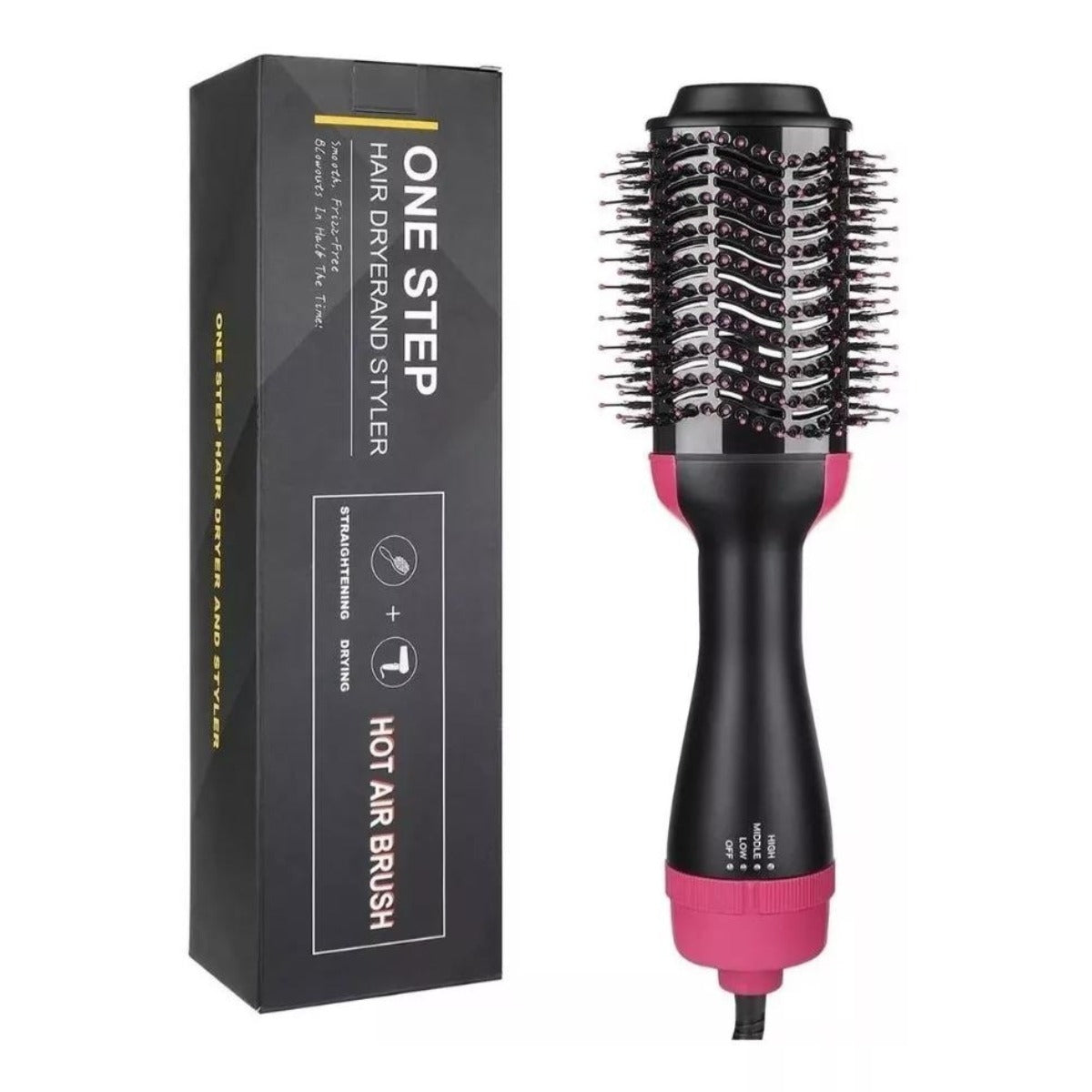 CEPILLO MULTIFUNCIÓN  3 en 1     Peina/ Seca/ Alisa